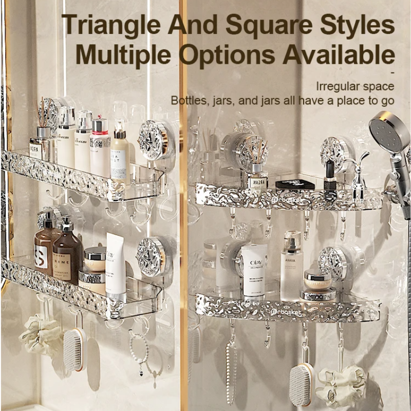StorageRack Suction Cup Shelf No Drilling Required
