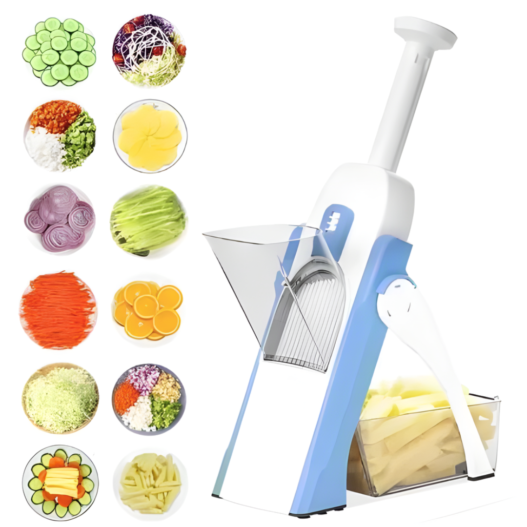 VeggieSlicer Multifunctional Vegetable Slicer, Stainless Steel Blades
