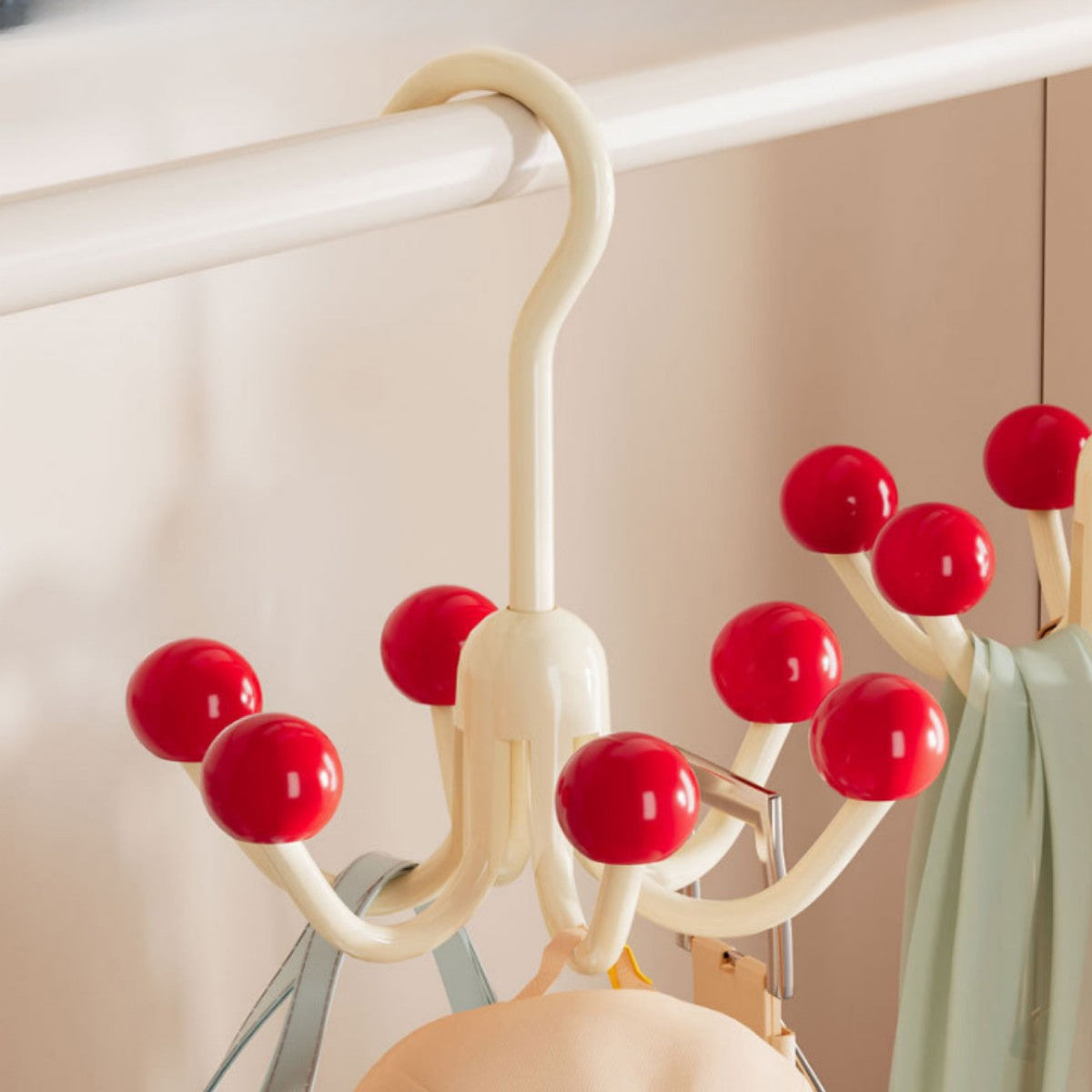 HangerHooks 360° Rotatable Hanger with 6 Hooks