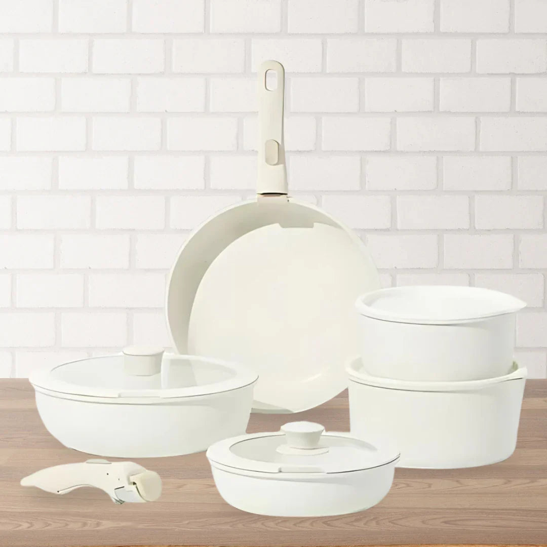 CeramicPans Ceramic Pan Set with Detachable Handles