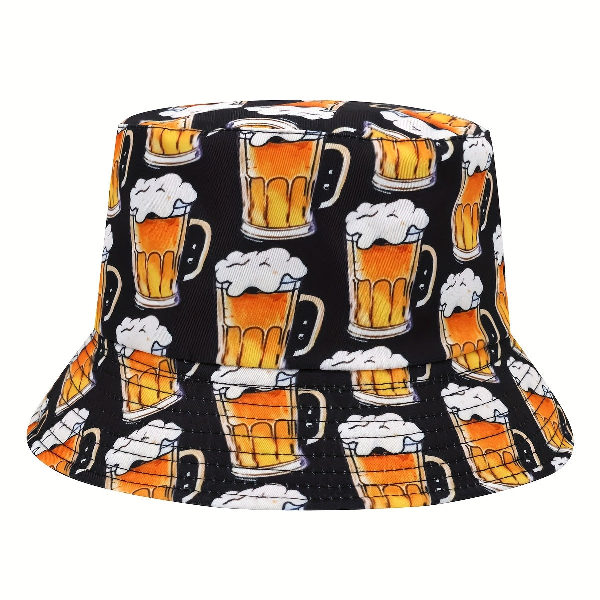 Oktoberfest bucket hat beer print, unisex fisherman's hat Wiesn