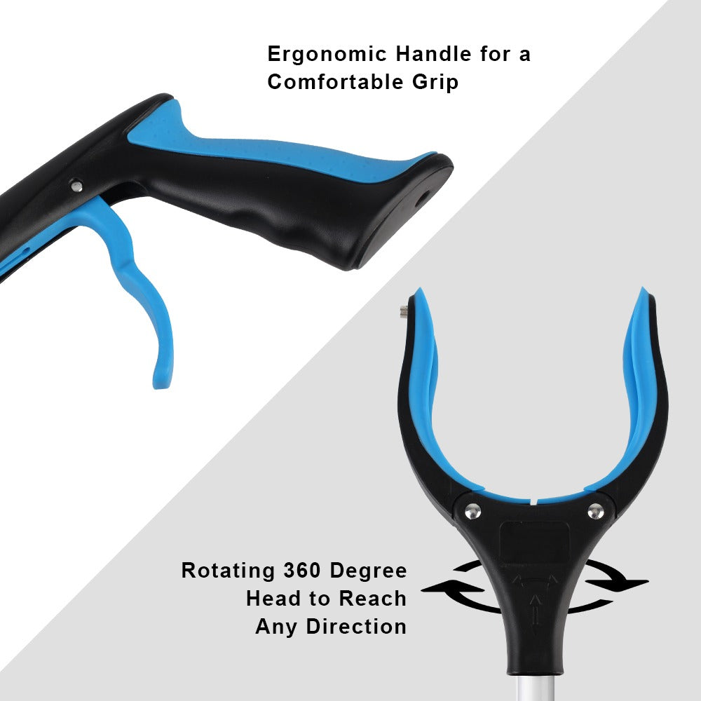 FoldablePicker Foldable Reacher with Rotating Head