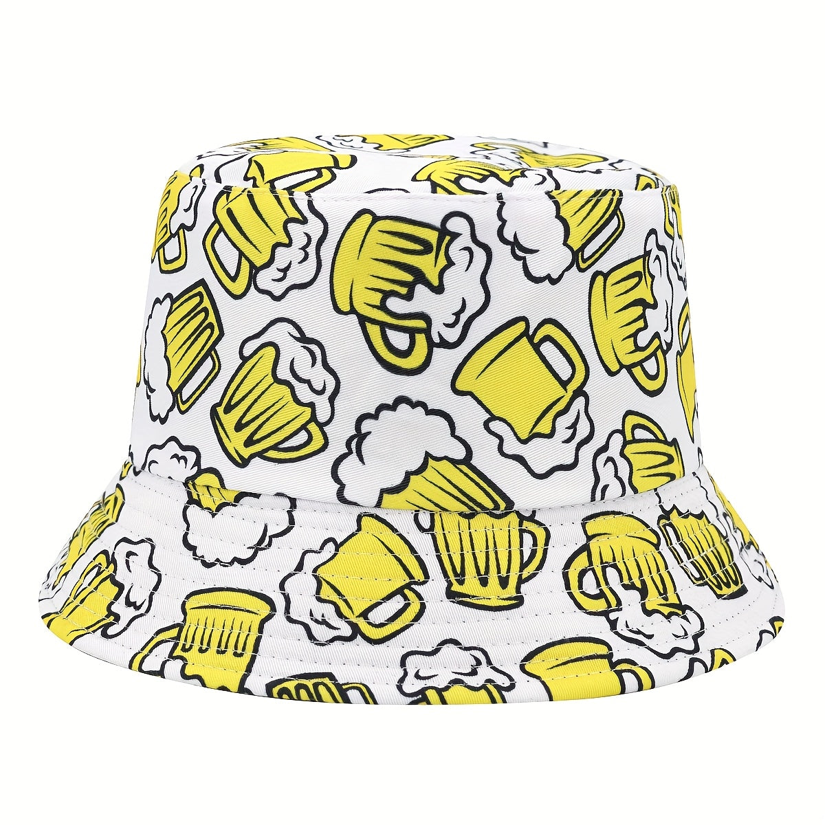 Oktoberfest bucket hat beer print, unisex fisherman's hat Wiesn
