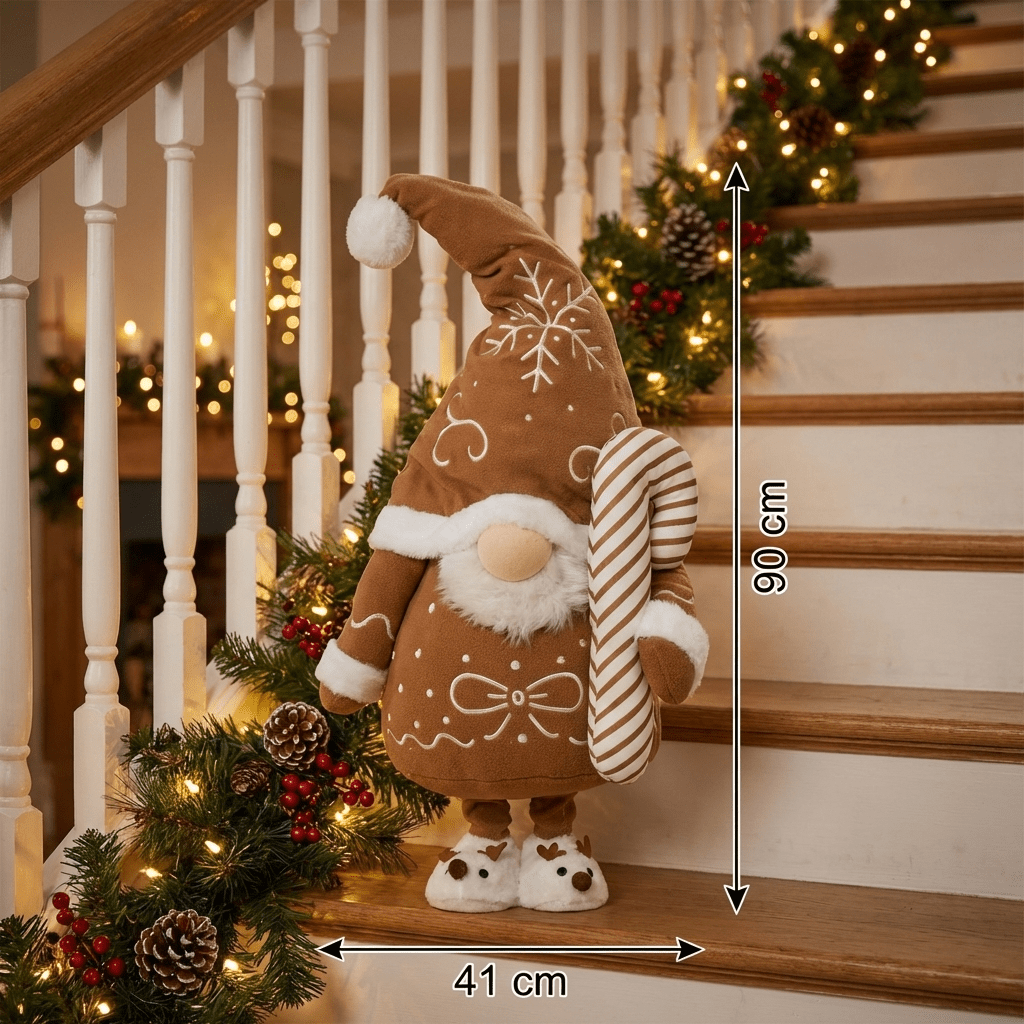 "Sugar Magic Gnome" decorative figure – Christmas decoration 90 cm