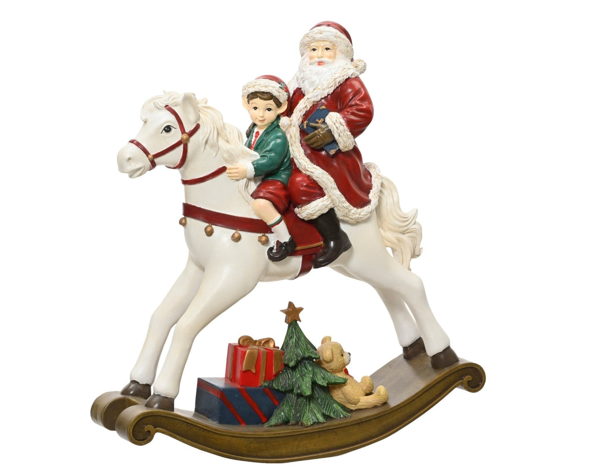 Decorative figurine "Santa's Christmas Ride" – Christmas decoration 32.4 cm