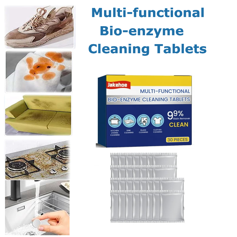 TotalClean Bio-Enzyme Cleaning Tablets, Multi-Action Stain Remover