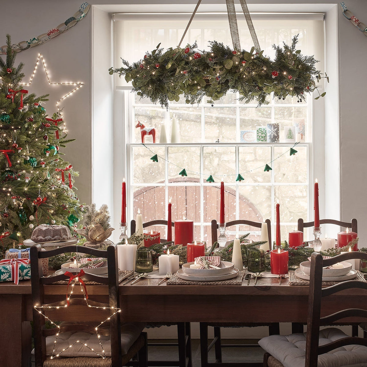 Felt Christmas Garland – Fir Branch Decoration for Interiors