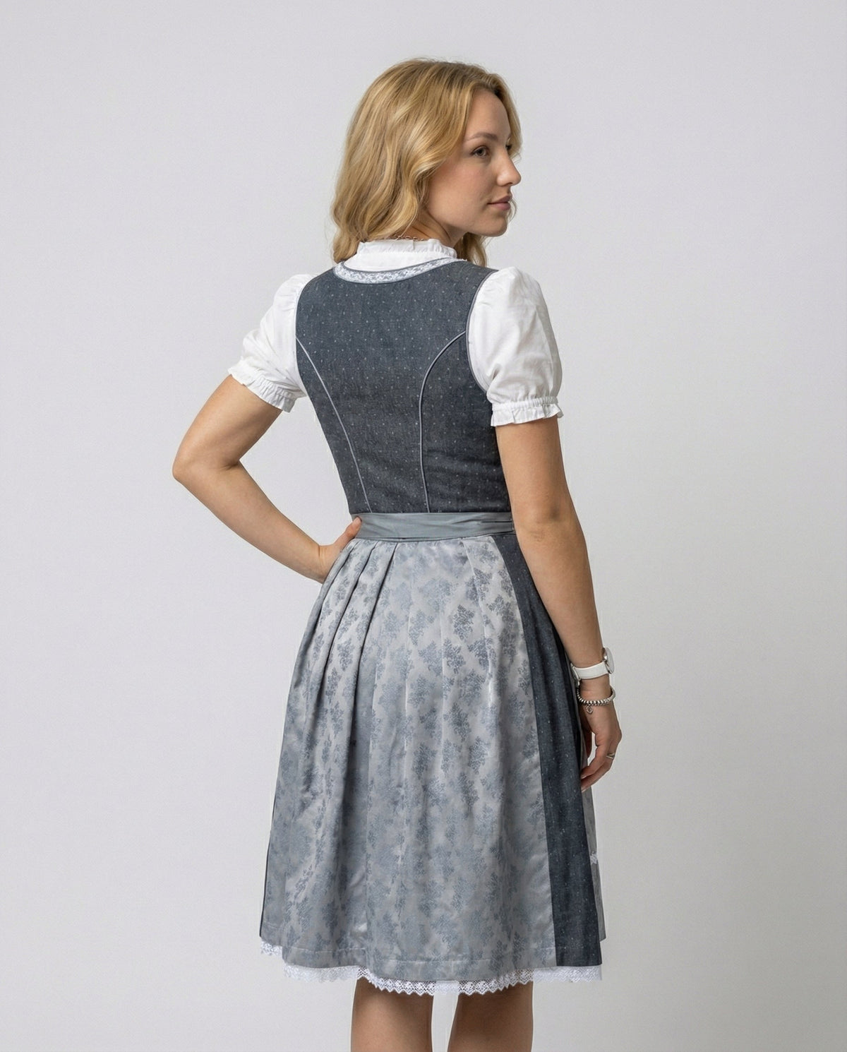 Women's 3-piece Oktoberfest Dirndl, Dirndl dress with blouse and apron