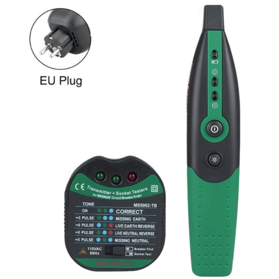 FuseFinder Fuse Tester with Socket Check and Flashlight