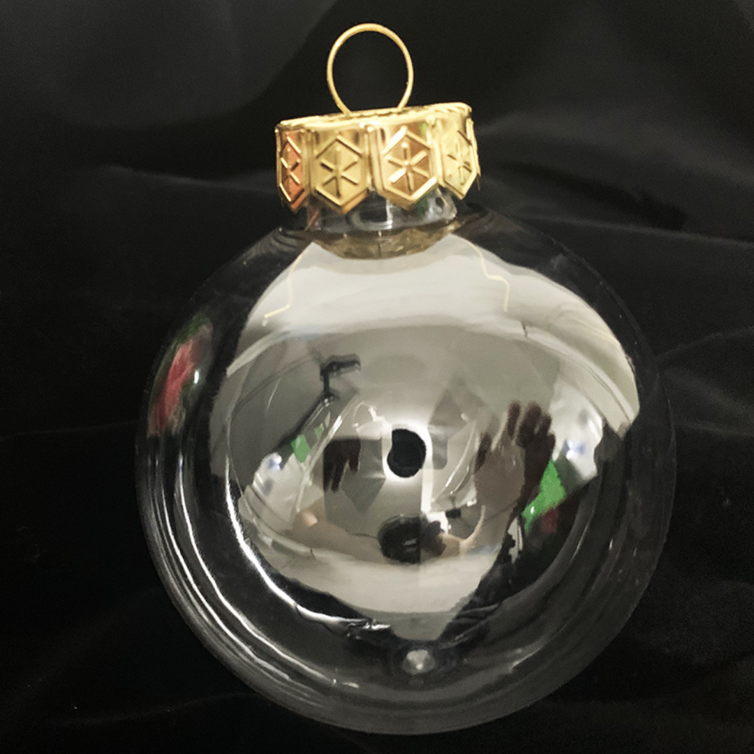 Transparent Plastic Christmas Baubles – Set of Fillable Craft Ornaments