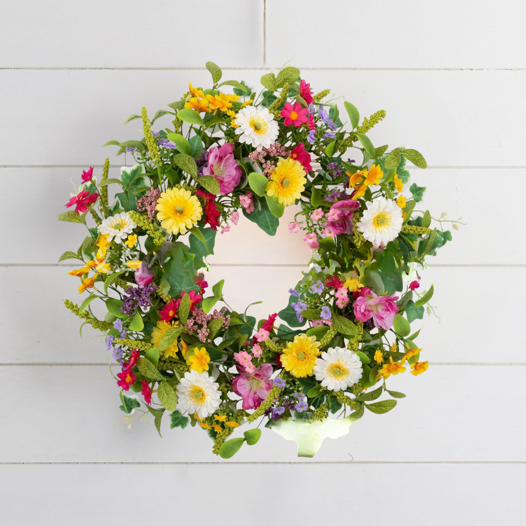 Artificial Lavender Wreath – Reusable Door Wreath