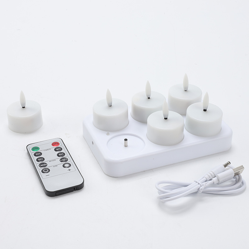 CozyCandles – Rechargeable LED Tealights with Remote Control