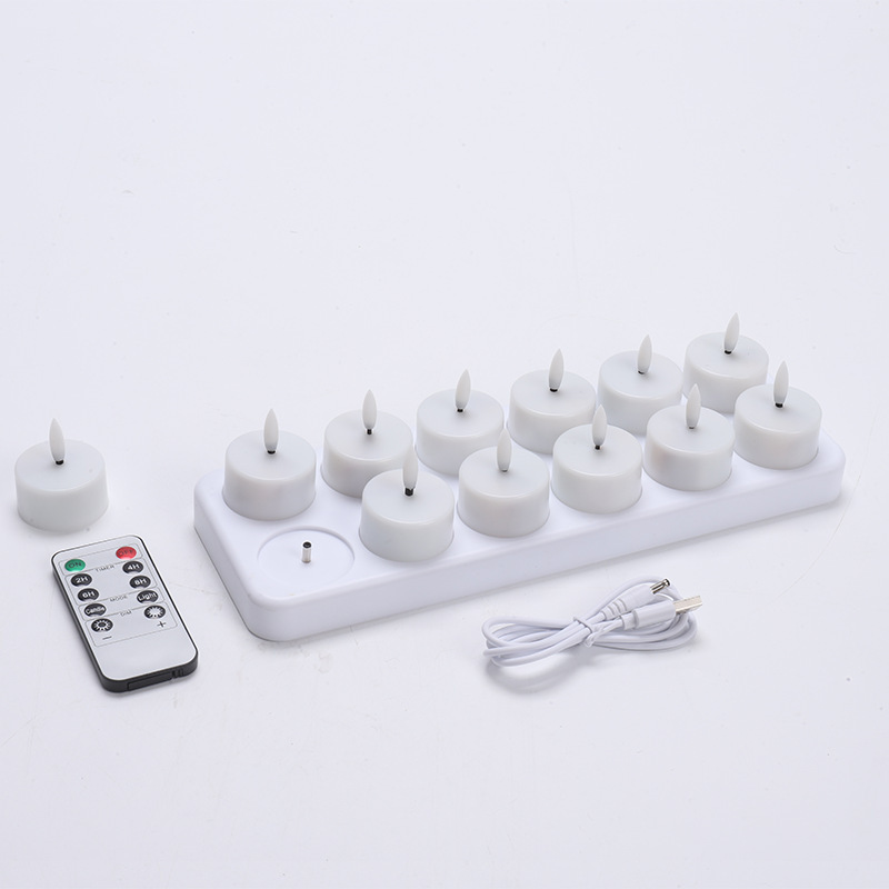 CozyCandles – Rechargeable LED Tealights with Remote Control