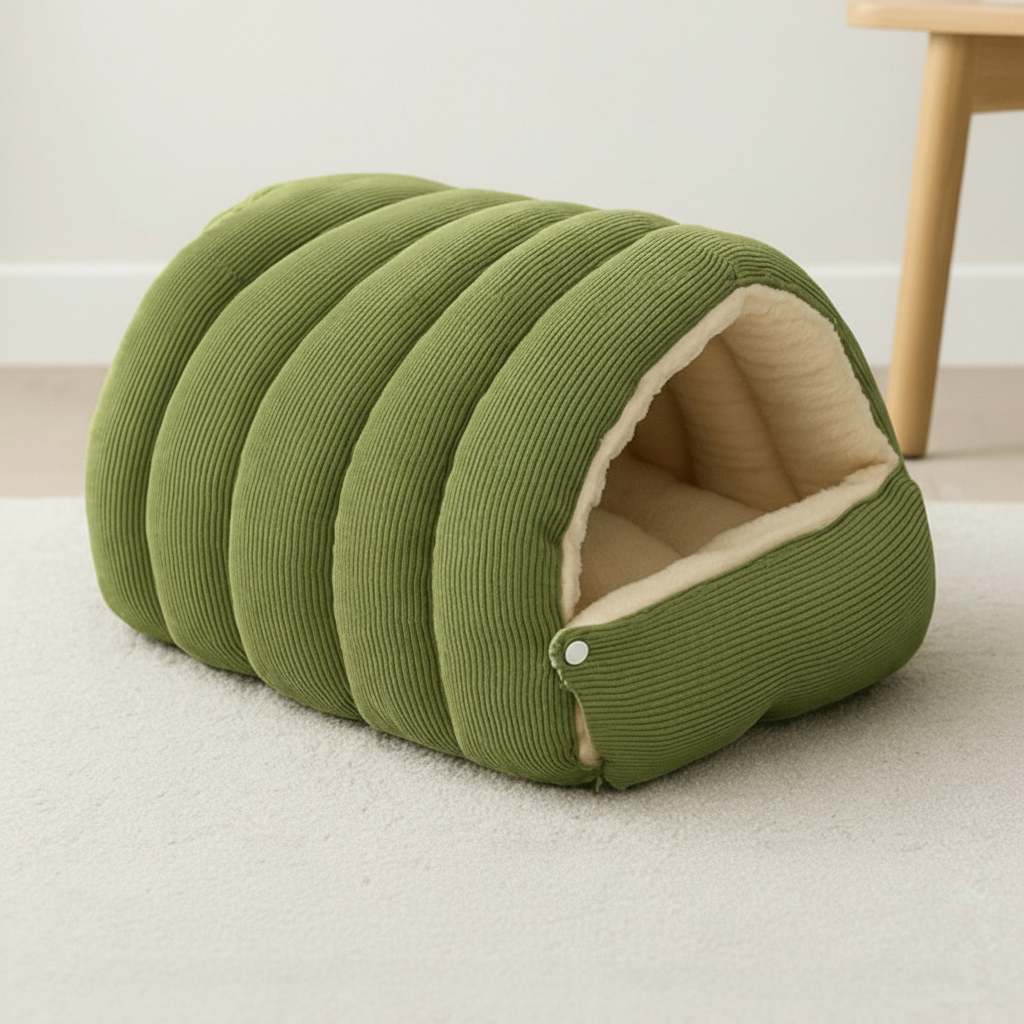 Pet House for Dogs & Cats – Cozy Animal House, Sleeping Den & Pet Bed for Winter
