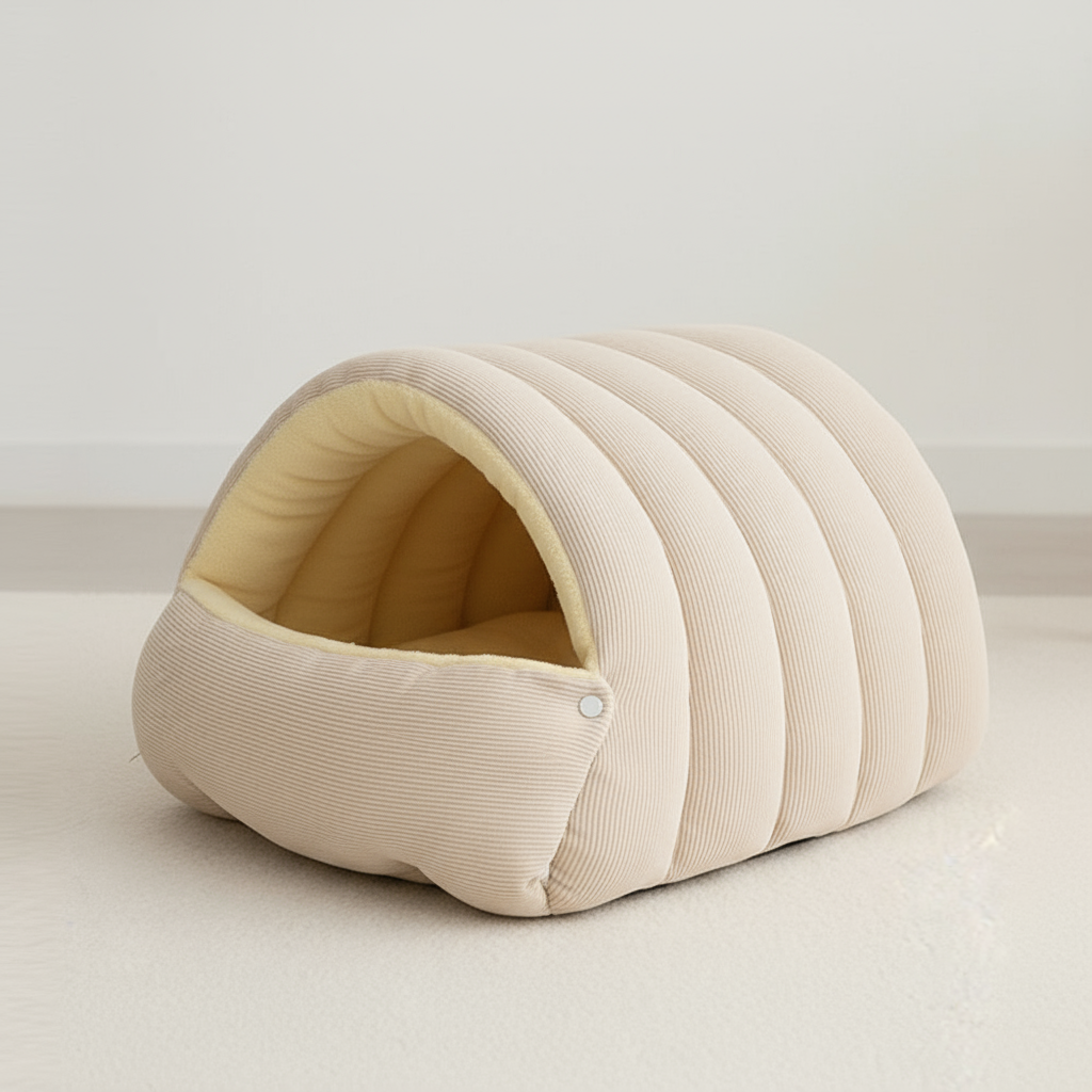 Pet House for Dogs & Cats – Cozy Animal House, Sleeping Den & Pet Bed for Winter