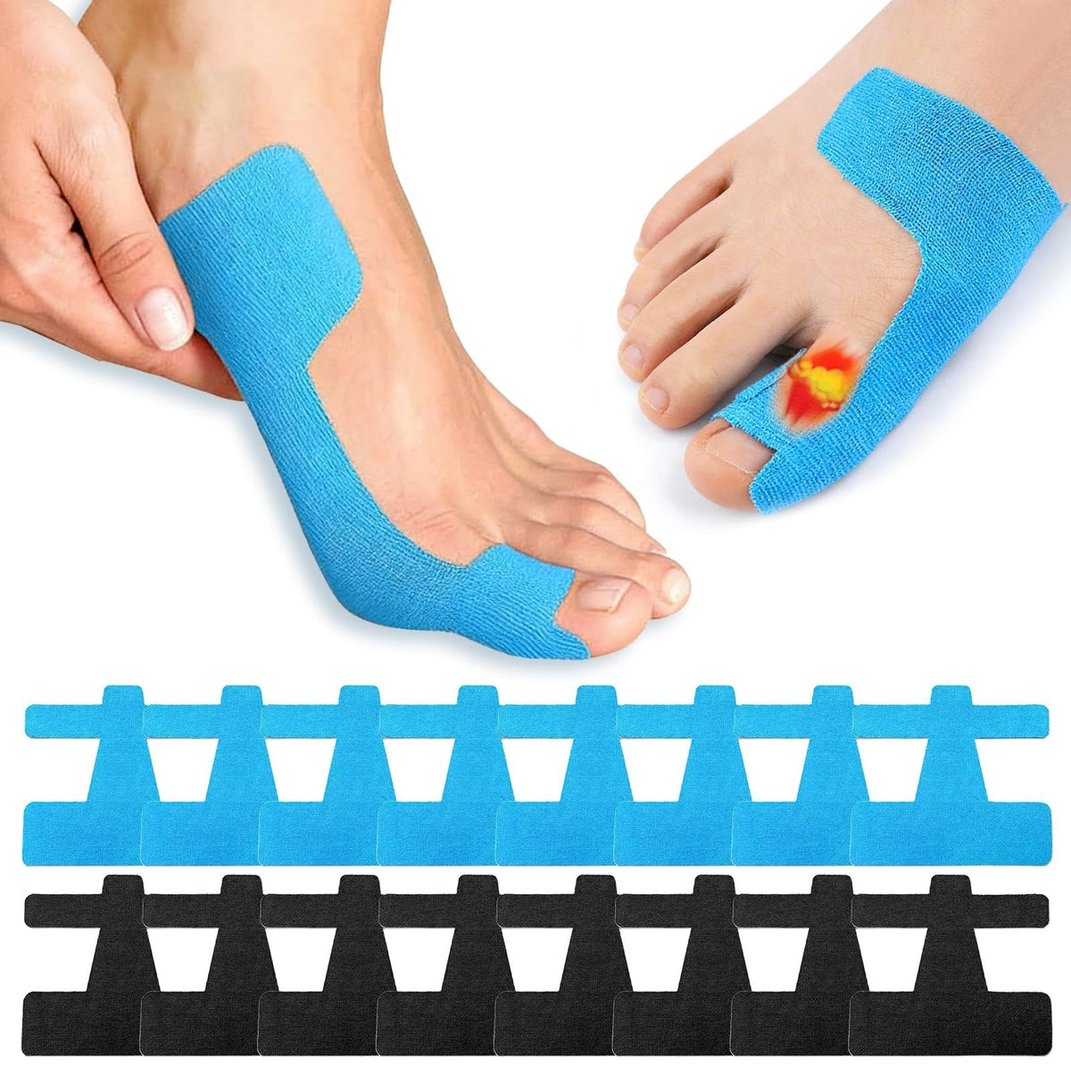 Toe Corrector Bandage for Hallux Valgus - 80 pieces
