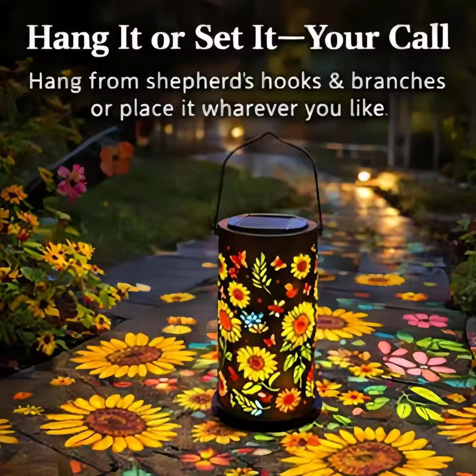 SunflowerLamp – Solar garden light with sunflower design
