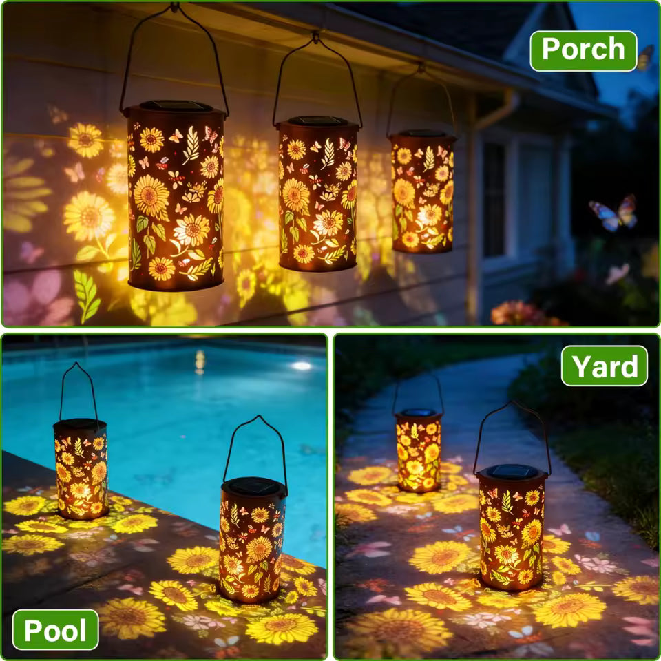 SunflowerLamp – Solar garden light with sunflower design