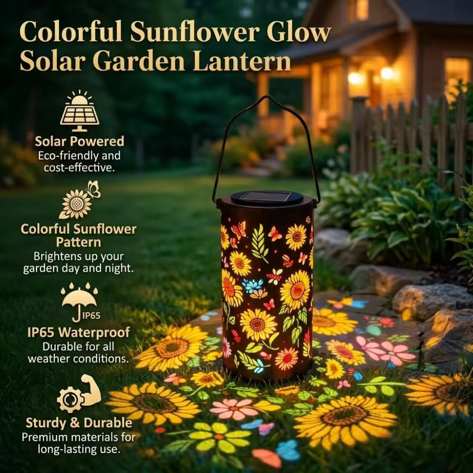SunflowerLamp – Solar garden light with sunflower design
