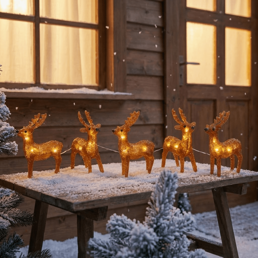 "Reindeer" LED light chain outdoor – Christmas decoration