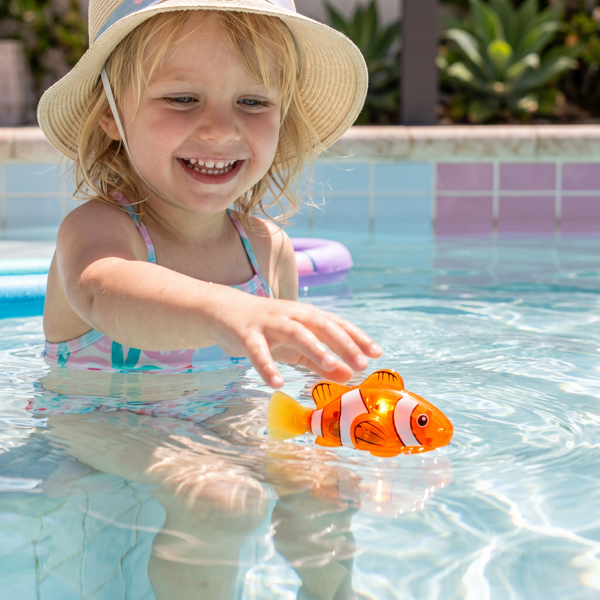 FloatingFish oranger leuchtender Fisch