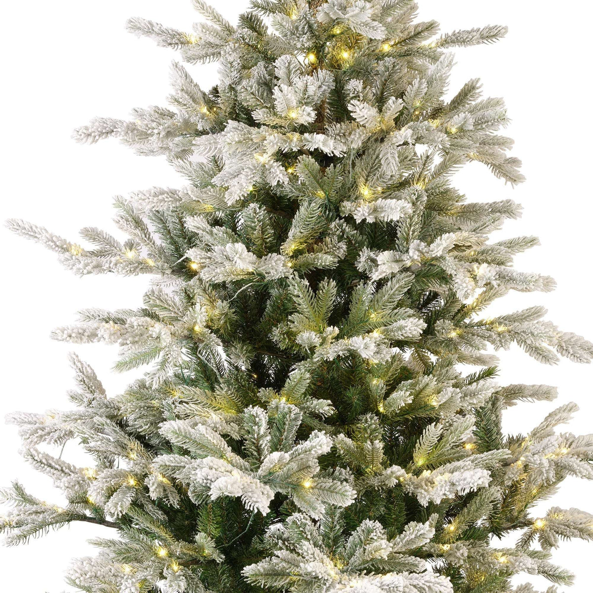 Premium Christmas Tree with LED Lights – Green or Snow-Covered