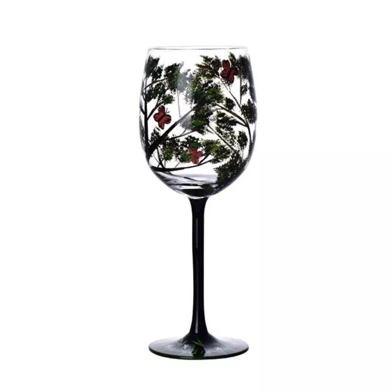SeasonsGlass Hand-painted Four Seasons Wine Glass