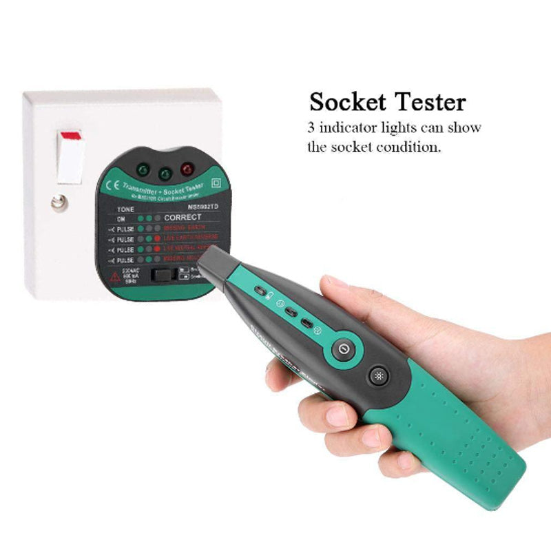 FuseFinder Fuse Tester with Socket Check and Flashlight
