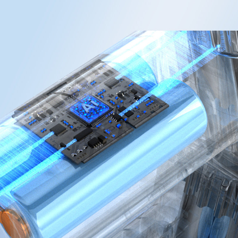PortableVacuum interner Chip KI-Steuerung Illustration