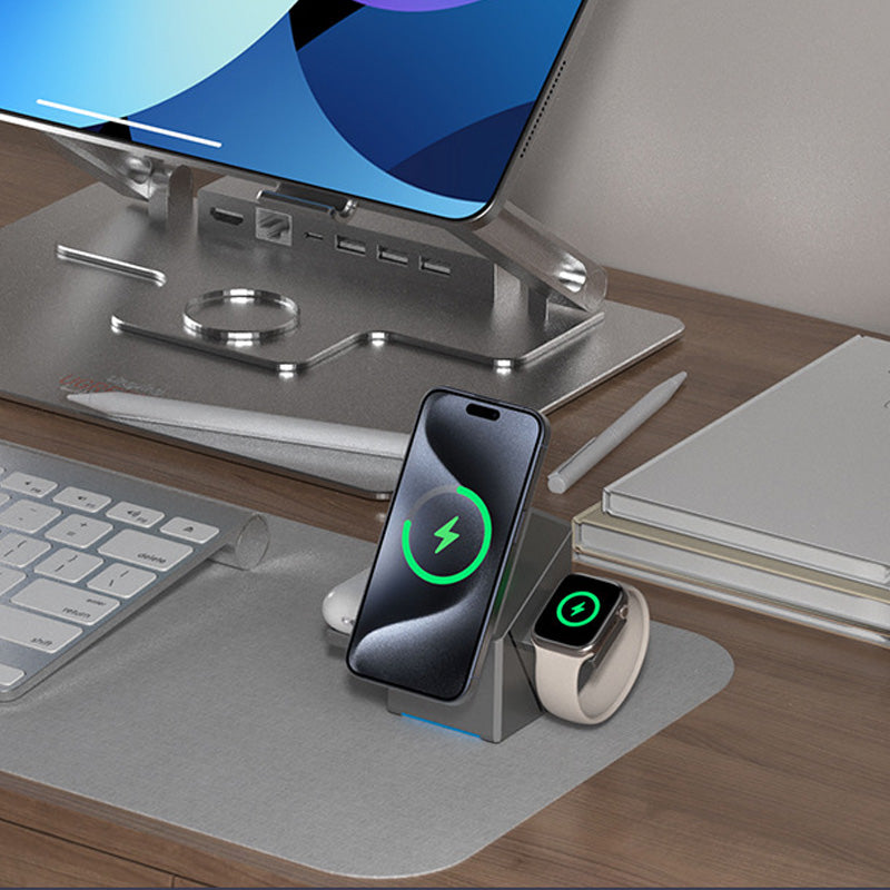 ChargingDock – 3-in-1 Magnetic Charging Dock with Stand