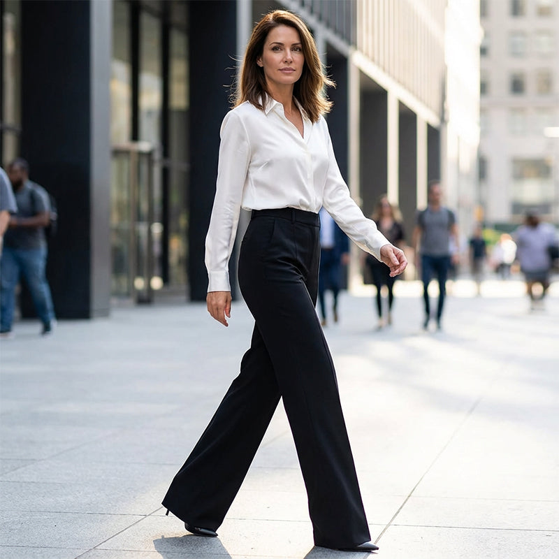 Suit Trousers Women's High-Waisted, Comfortable Fit