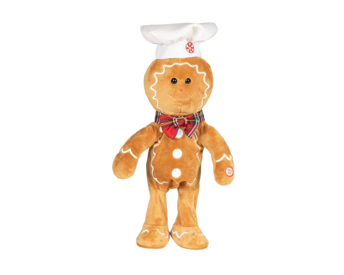 Dancing Gingerbread Man Figure – Christmas Decoration 33 cm