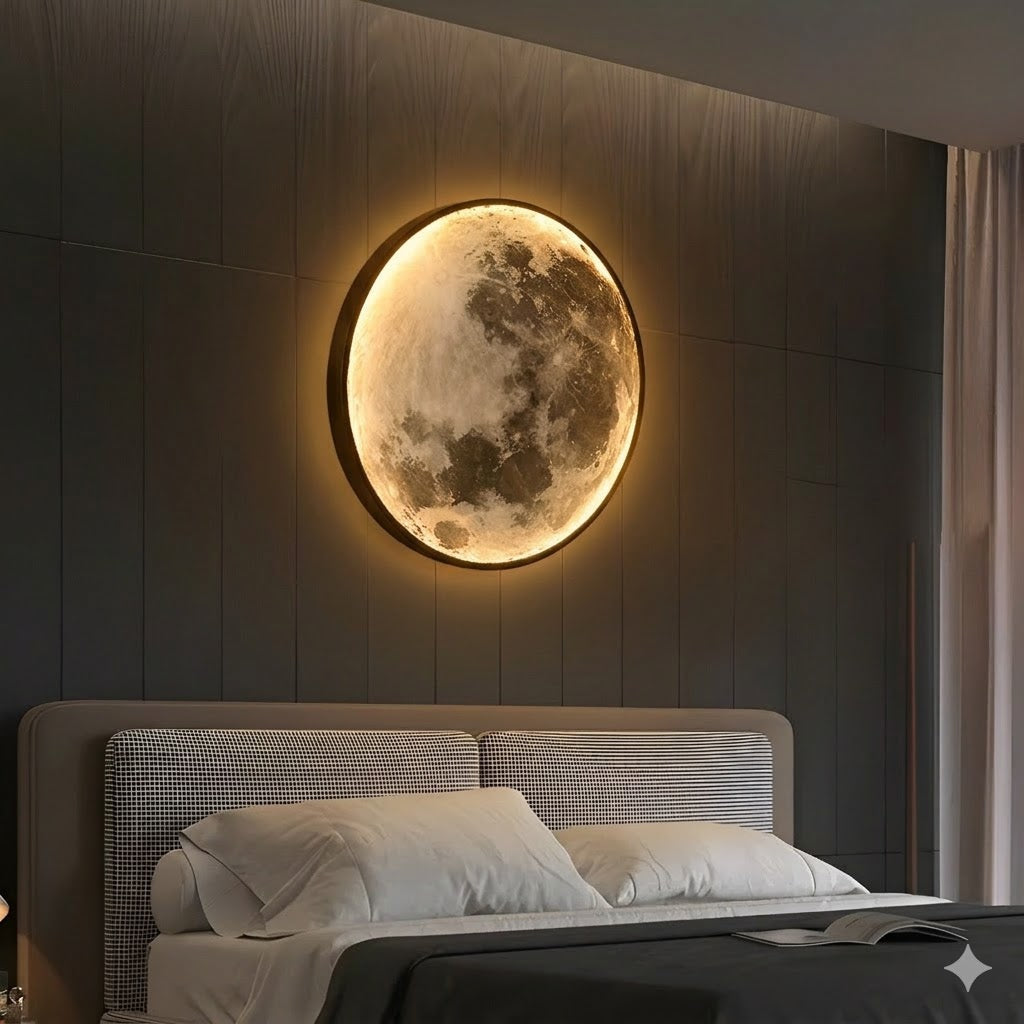 GlowingMoon 3D Moon Lamp With Soft LED Light