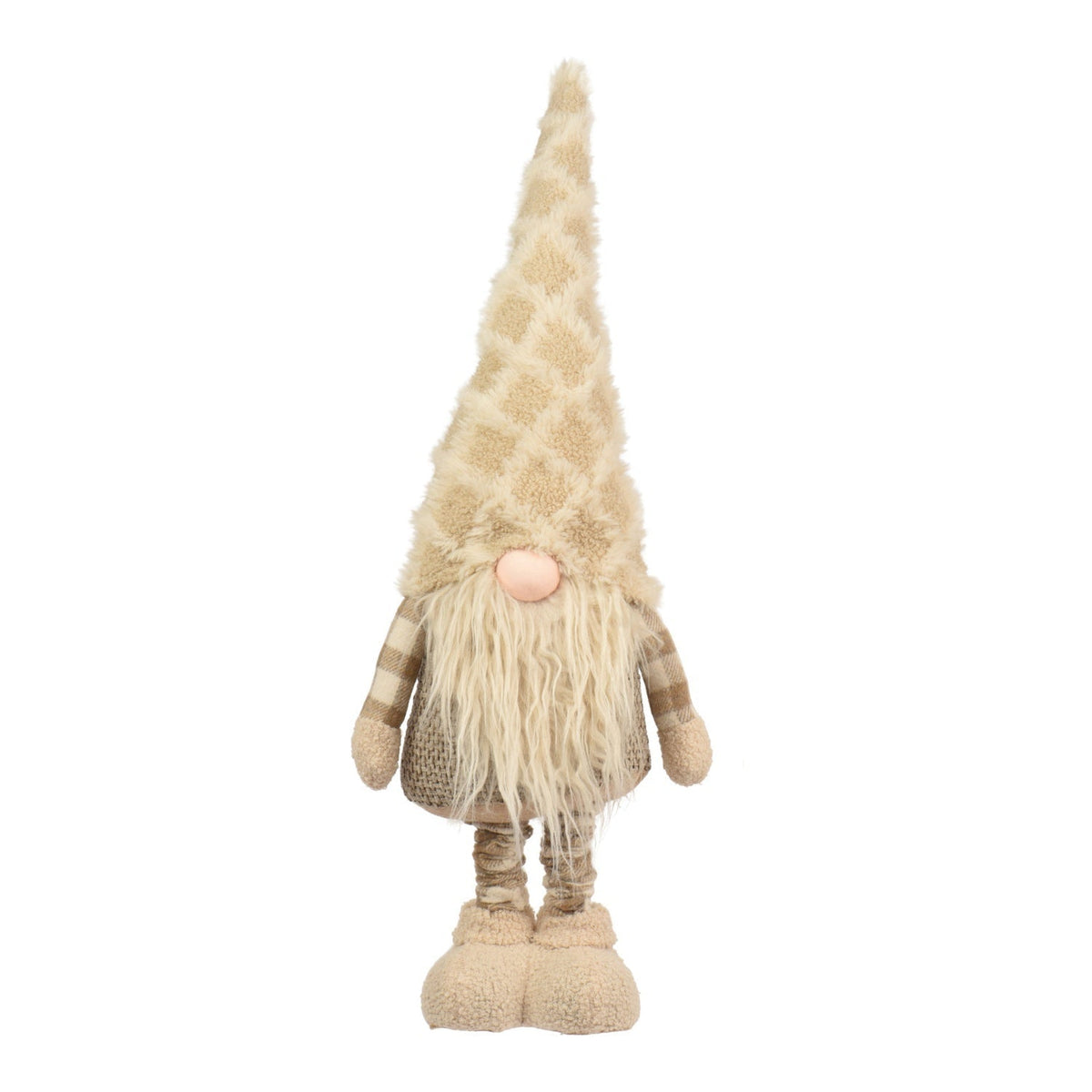 Christmas Gnome Beige Large – Height-adjustable 86-130 cm