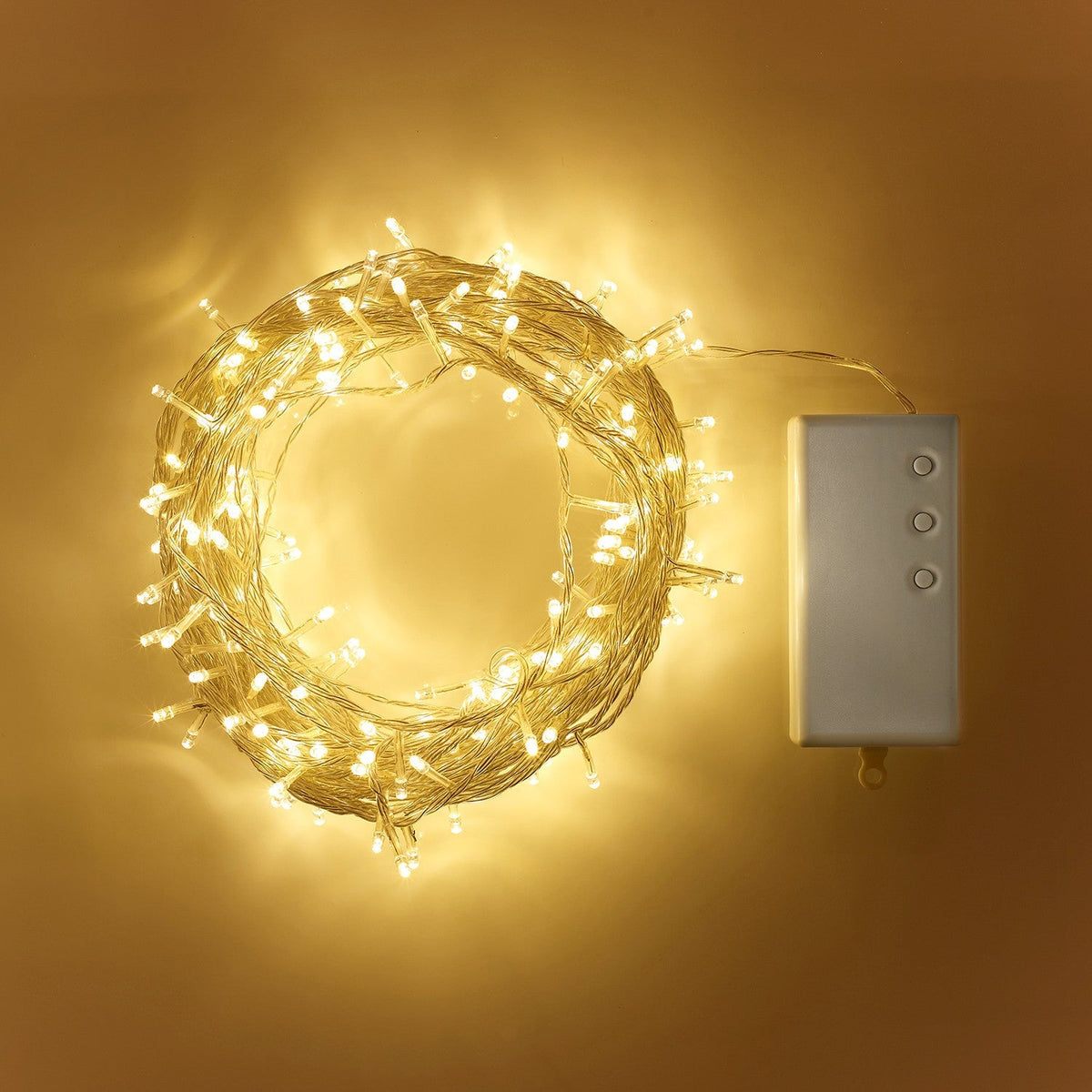 LED fairy lights warm white 20m – battery operated for indoor and outdoor use