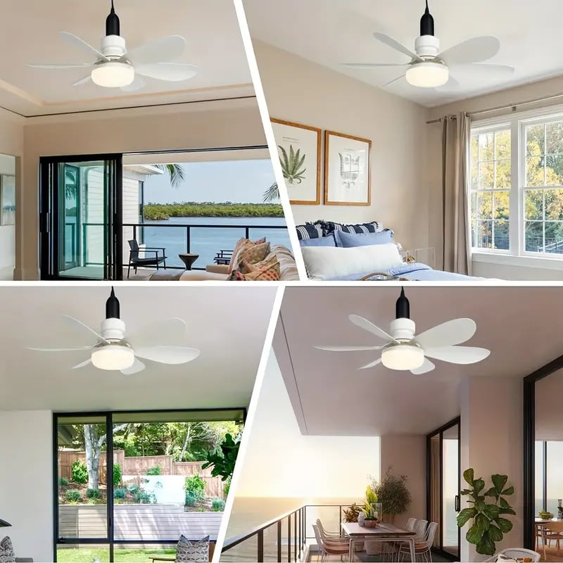 IlluminatedFan – 2-in-1 cooling fan with LED light, socket mount