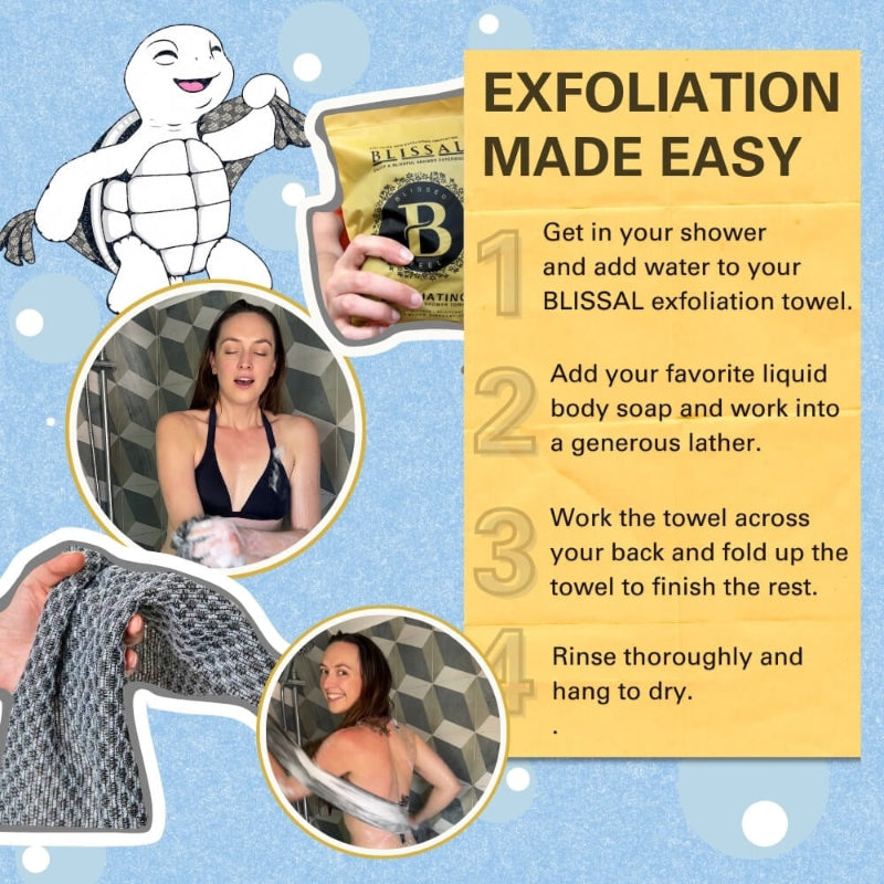 ScrubTowel Exfoliating Shower Towel