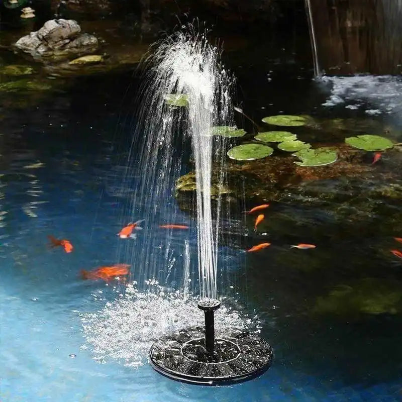 SolarFountain – Floating solar water pump for garden fountains