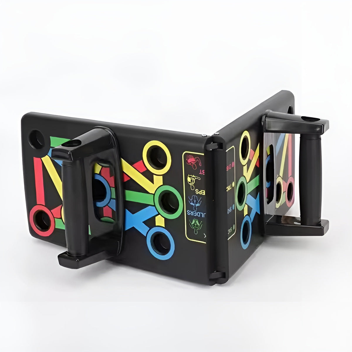 MuscleBoard Push-Up Training Board, Color-Coded System Foldable