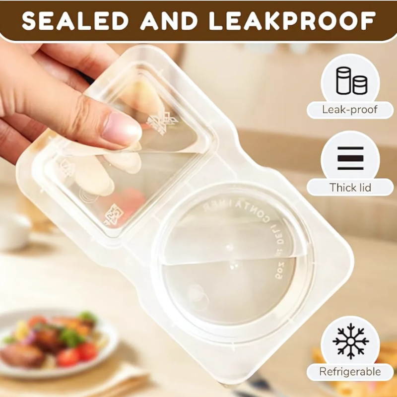 FoodContainer Dual-Compartment Snack Box