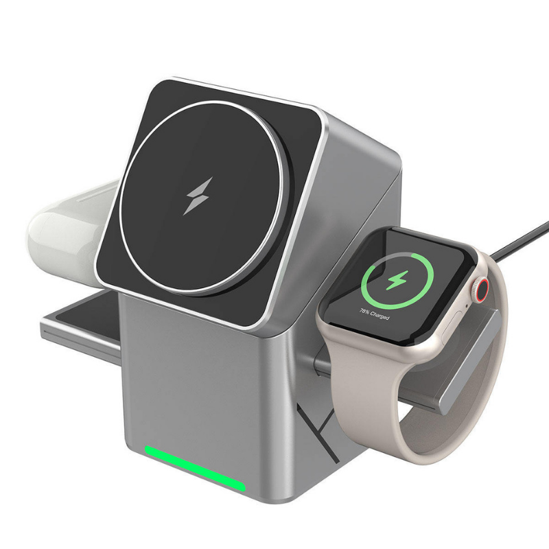 ChargingDock – 3-in-1 Magnetic Charging Dock with Stand