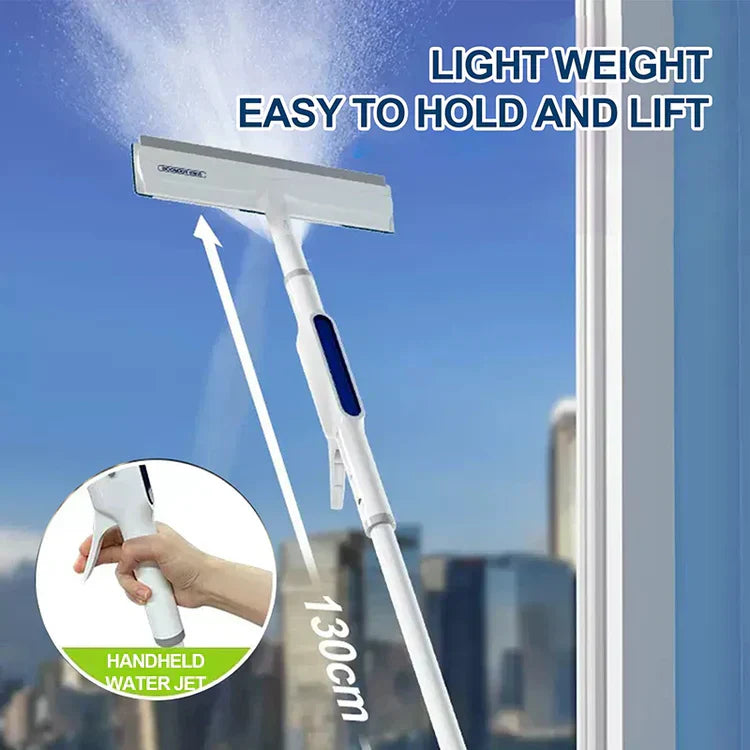 WindowCleaner – Double-sided window cleaner with spray function and telescopic handle