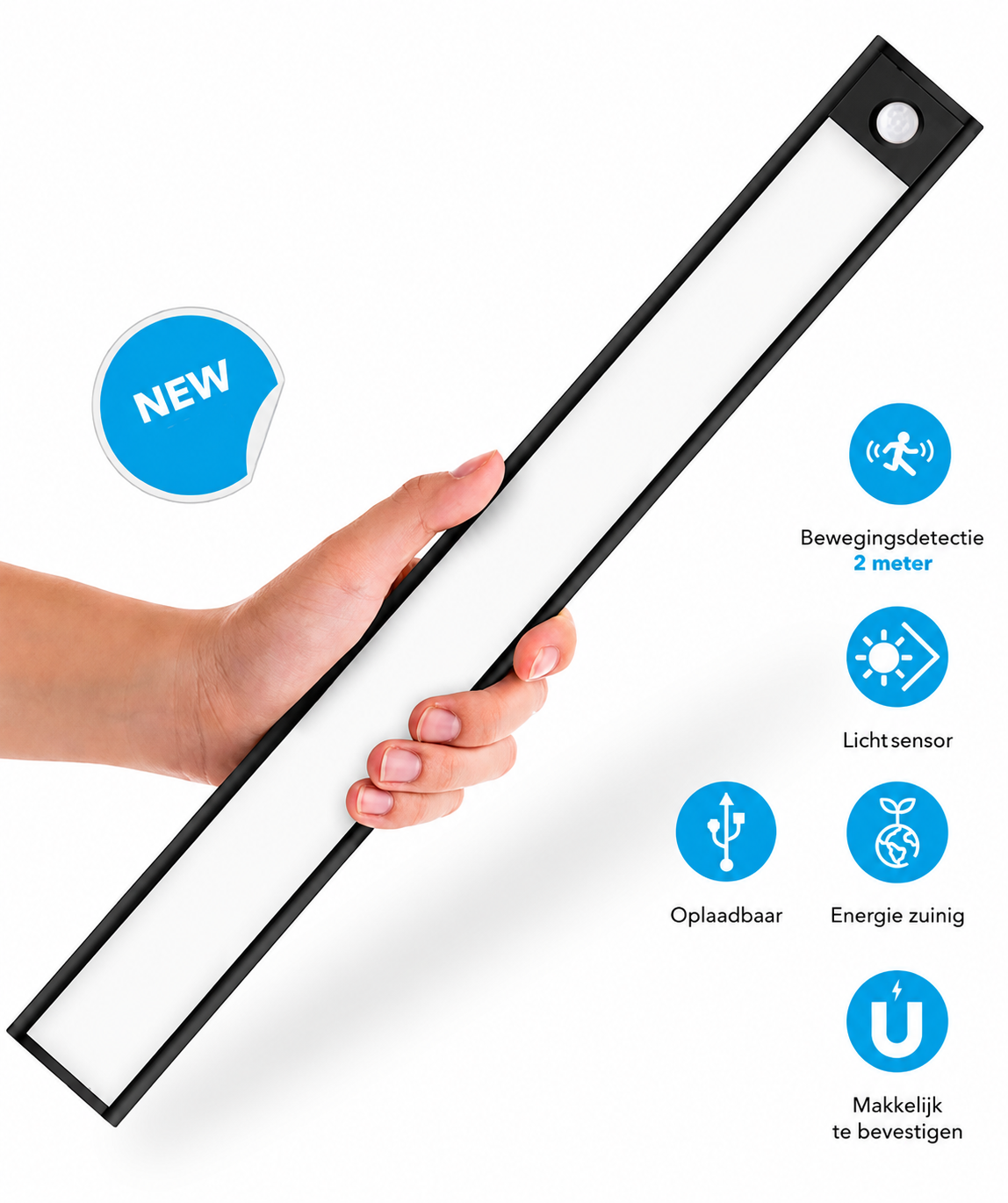 OVERNACHT – Smart LED lamp with magnetic mount and motion sensor
