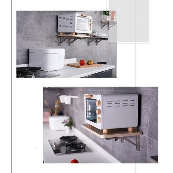 EasyFold – Foldable stainless steel shelf bracket