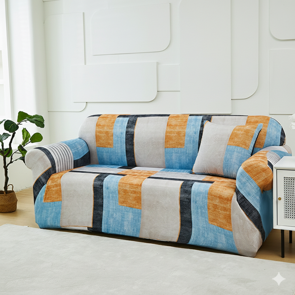 StretchCover Sofa Cover, Stretchy Wrinkle-Resistant Furniture Protector