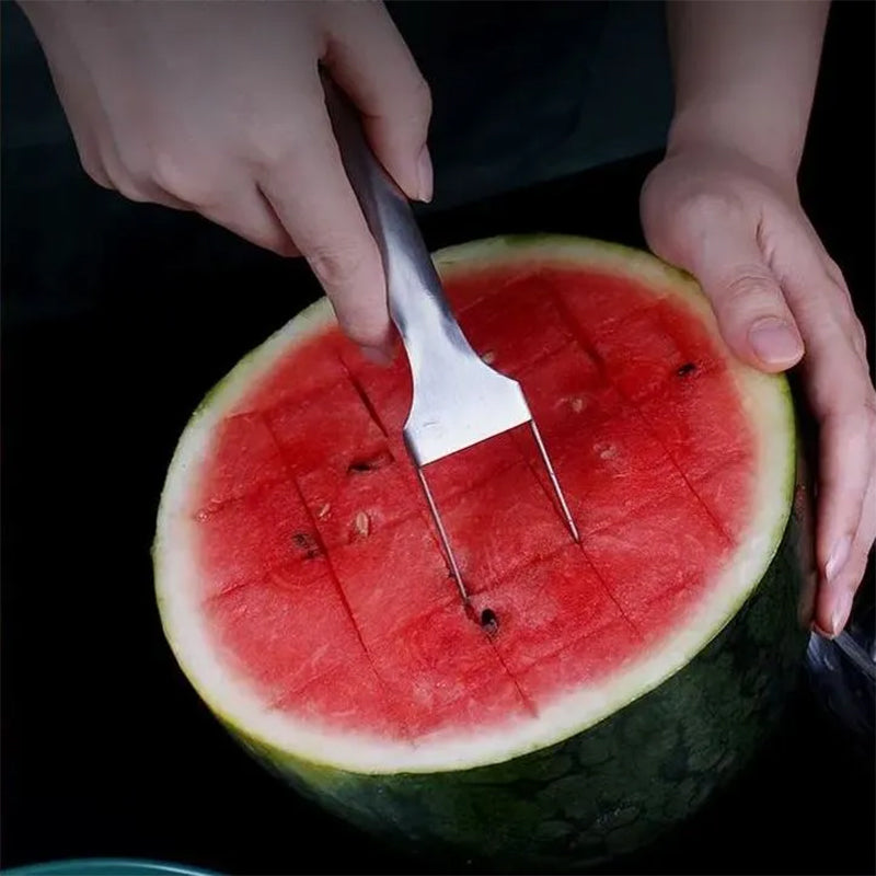 FruitCutter 2-in-1 Fruit Slicer with Fork