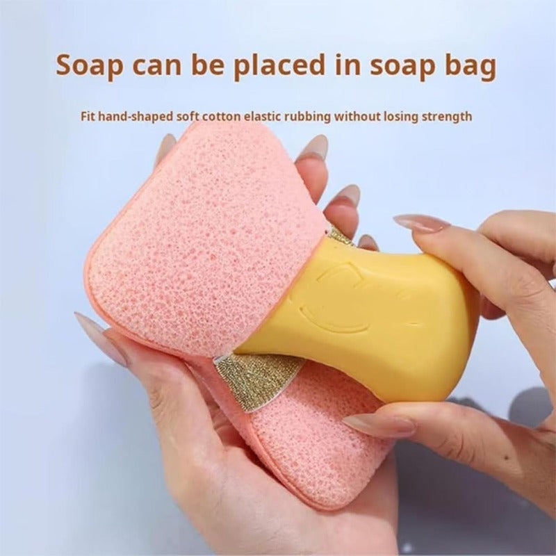 Exfoliating Sponge with Soap Bag