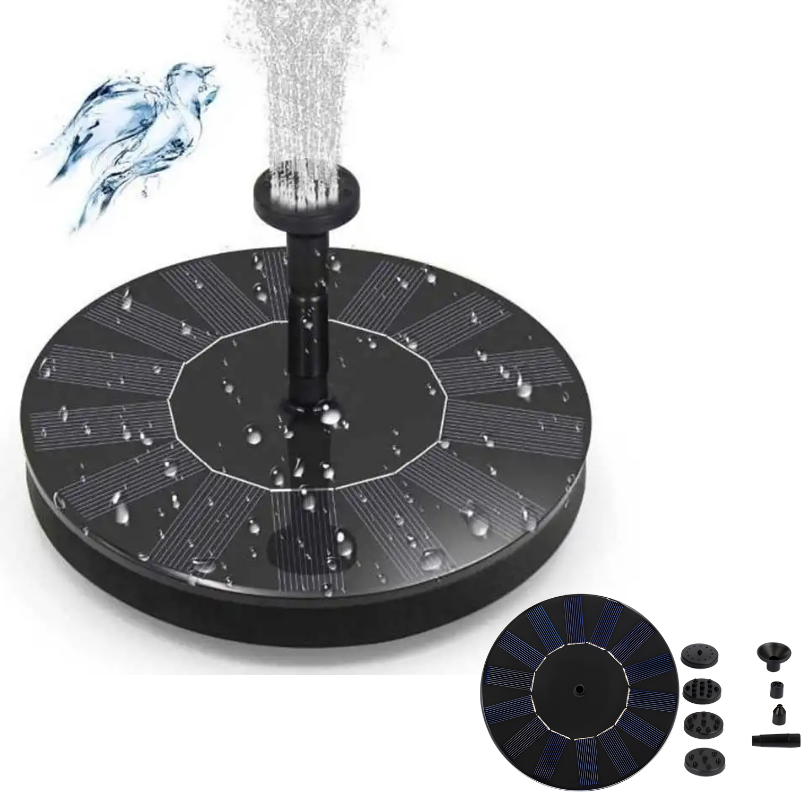 SolarFountain – Floating solar water pump for garden fountains