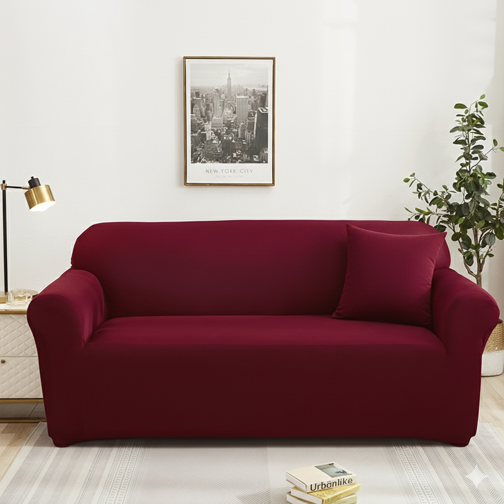 StretchCover Sofa Cover, Stretchy Wrinkle-Resistant Furniture Protector