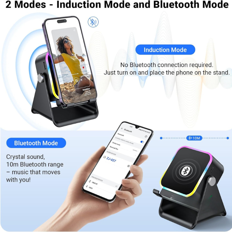 SoundCharge – Wireless charger with speaker and phone stand